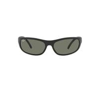 Ray-Ban Men's RB4033 Predator Rectangular Sunglasses, Matte Black/Polarized
