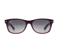 Ray-Ban Men's Rectangle Violet Grey Polarized New Wayfarer 2132 in Purple Ray-Ban Purple One Size