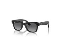 Ray - Ban Unisex Meta RW4006 Wayfarer 601ST3 Sunglasses Injected Black Grey Squared Polarized Shaded