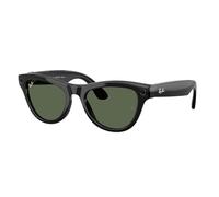 Ray-Ban Meta (Gen 2) Skyler AI Glasses for Men, Women - 12 MP Ultra-Wide Camera, 3K Ultra HD Video, Open-Ear Audio, Meta AI - 2X Battery Life - Shiny Black / G15 Green Lenses