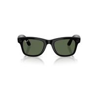 Ray-Ban Meta (Gen 2) Wayfarer RW4012 Smart Glasses - Shiny Black, Transitions Graphite Green
