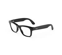 Ray-Ban Meta Gen 3 Wayfarer Large AI Glasses - Matte Black - Clear Lenses | Over 8H Battery, 6-Mic Array, Slim Frame - Clear blue-light-filtering and anti-reflective lenses with a Matte Black frame