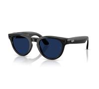 Ray-Ban Meta Headliner AI Glasses for Men, Women - Low Bridge Fit - 12 MP Camera, 3K Ultra HD Video, Open-Ear Audio, Meta AI - 2X Battery Life - Shiny Black/Transitions® Clear to Sapphire Lenses