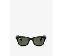 Ray-Ban Unisex RW4012 Ray-Ban | Meta Wayfarer - Frame color: Black, Lens color: G-15 Green