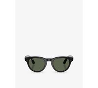Ray - Ban Unisex Ray - Ban Meta RW4013 Headliner 601/71 - GEN 2 Sunglasses Injected Black Green G15 Pantos Normal