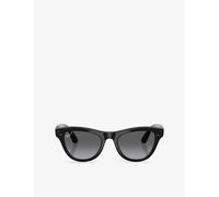 Ray - Ban Unisex Meta RW4014 Skyler 601/T3 Sunglasses Injected Black Grey Geometric Polarized Shaded