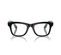 Ray-Ban Meta RW4008 Wayfarer with Blue-Light Block Men's Glasses, Black, Size 53