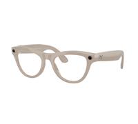 Ray - Ban Unisex Ray - Ban Meta RW4014 Skyler 6700MF - GEN 2 Sunglasses Injected Grey Transparent Geometric Transitions Photochromatic