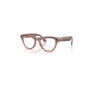 Ray-Ban Meta Shiny Peach Frame Brown Lenses AI Glasses