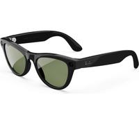 RAY-BAN Meta Skyler (Gen 2) Glasses - Shiny Black with Green Lenses