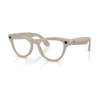 Ray - Ban Unisex Ray - Ban Meta RW4014 Skyler 6700MF - GEN 2 Sunglasses Injected Grey Transparent Geometric Transitions Photochromatic