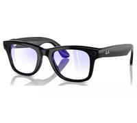 RAY-BAN Meta Wayfarer Glasses - Shiny Black, Clear