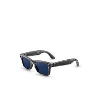 Ray-Ban Meta Shiny Transparent Grey Frame Blue Lenses AI Glasses