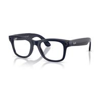Ray - Ban Meta RW4012 Wayfarer 6628MF - GEN 2 Unisex Sunglasses Injected Blue Transparent Squared Transitions Photochromatic