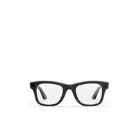 RAY-BAN Meta Wayfarer Large Glasses - Matte Black, Clear to G15 Green Transitions