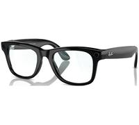 Ray-Ban Unisex RW4006 Ray-Ban | Meta Wayfarer - Frame color: Black, Lens color: Clear