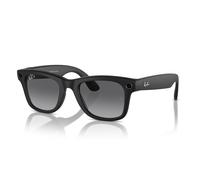 Ray - Ban Unisex Meta RW4006 Wayfarer 601ST3 Sunglasses Injected Black Grey Squared Polarized Shaded