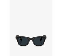 Ray - Ban Unisex Meta RW4012 Wayfarer 601S1Z Sunglasses Injected Black Transparent Squared Transitions Photochromatic