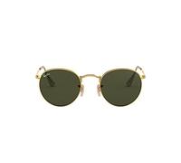 Ray-ban Mod. 3447 - Unisex sunglasses, gold frame (edge), dark green lenses size 47