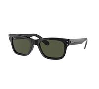 Ray Ban Mr Burbank Sunglasses - Polished Black Frames with Green Lenses