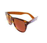 Ray-Ban Sunglasses Wayfarer Brown Havana Purple Dark Red Mirror RB 2140 1177/2K