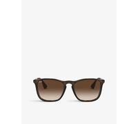 Ray-Ban Ray-Ban Chris Rb4187 Square-Frame Rubber Sunglasses Brown