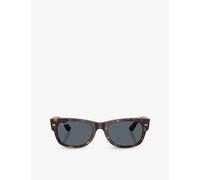 Ray-Ban Ray-Ban Rb0832S Mega Wayfarer II Square-Frame Acetate Sunglasses Brown