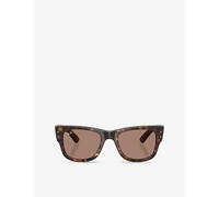 Ray-Ban Ray-Ban Rb0840S Mega Wayfarer Summer Capsule Square-Frame Propionate Sunglasses Brown