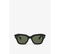 Ray-Ban Ray-Ban Rb2186 Rectangular-Frame Sunglasses Black