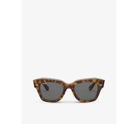 Ray-Ban Ray-Ban Rb2186 Rectangular-Frame Sunglasses Brown