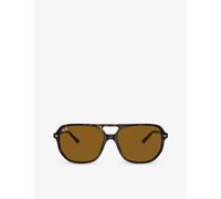 Ray-Ban Ray-Ban Rb2205 Bill One Irregular-Frame Acetate Sunglasses Brown