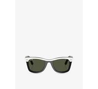 Ray-Ban Ray-Ban Rb2240 Wayfarer Rectangle-Frame Acetate Sunglasses Black