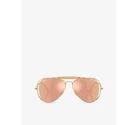 Ray-Ban Sunglasses Unisex The Outdoorsman By Dolce&gabbana - Arista Gold Frame Brown Lenses 53-14