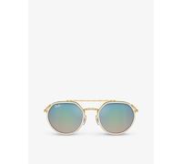Ray-Ban Ray-Ban Rb3765 Round-Frame Metal Sunglasses Gold