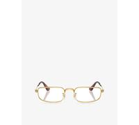 Ray-Ban Ray-Ban Rb3927V Rectangle-Frame Metal Optical Glasses Gold
