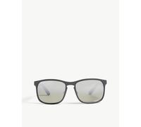 Ray-Ban Ray-Ban Rb4264 Chromance Square-Frame Sunglasses Black