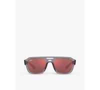 Ray-Ban Ray-Ban Rb4397 Corrigan Rectangle-Frame Acetate Sunglasses Grey