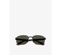 Ray-Ban Ray-Ban Rb8329M Scuderia Ferrari Irregular-Frame Metal Sunglasses Black