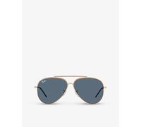 Ray-Ban Ray-Ban Rbr0101S Aviator Reverse Metal Sunglasses Gold