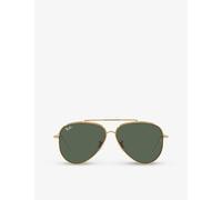 Ray-Ban Ray-Ban Rbr0101S Aviator Reverse Metal Sunglasses Gold