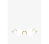 Ray-Ban Ray-Ban x A$Ap Rocky Rb3929V Arista Oval-Frame Metal Eyeglasses Gold