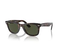 Ray-Ban RB 2140 F 52 902 Original Wayfarer Classic Wayfarer Sunglasses 52, Tortoise Frame With Green G-15 Lenses