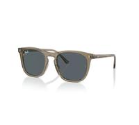 Ray - Ban RB2210 6765R5 Unisex Sunglasses Acetate Brown Blue Squared Normal Anti-glare
