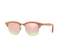 Ray-Ban Sunglasses Clubmaster Wood Rare Gold Pink Mirror RB 3016-M 1219/7O