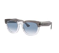 Ray - Ban RB0298S MEGA HAWKEYE 13553F Unisex Sunglasses Acetate Grey Blue Squared Normal Shaded