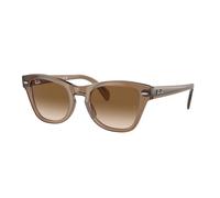 Ray - Ban Unisex RB0707S 664051 Sunglasses Acetate Brown Brown Squared Normal Shaded