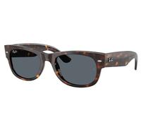 Ray-Ban Unisex Sunglass Mega Wayfarer II - Frame color: Havana, Lens color: Blue