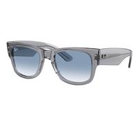 Ray - Ban RB0840S MEGA WAYFARER 68463F Unisex Sunglasses Acetate Grey Blue Squared Normal Nuanced