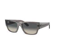 Ray - Ban RB0947S CARLOS 667571 Unisex Sunglasses Acetate Grey Grey Squared Normal Shaded