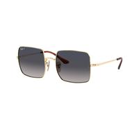 Ray - Ban RB1971 SQUARE 914778 Woman Sunglasses Metal Gold Blue Squared Polarized Shaded